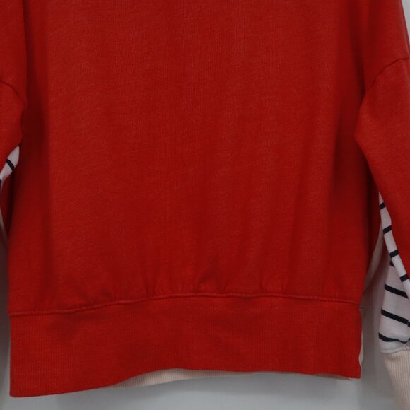 Sundry Colorblock Sweatshirt Womens 1 Cream Sporty Athletic Casual Active Wear - Picture 10 of 16